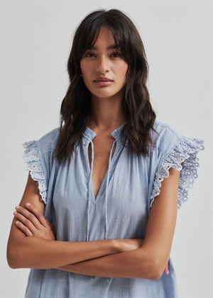 Laure kjole Light Blue Stripe Secnd Female 